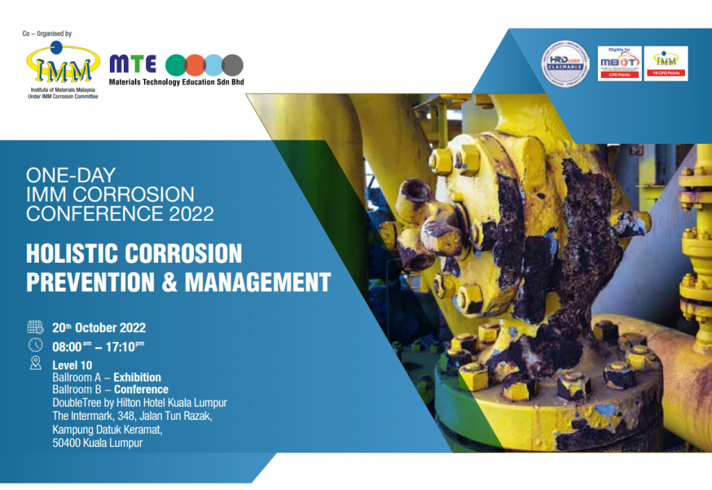 OneDay IMM Corrosion Conference 2022 IMM Institute of Materials